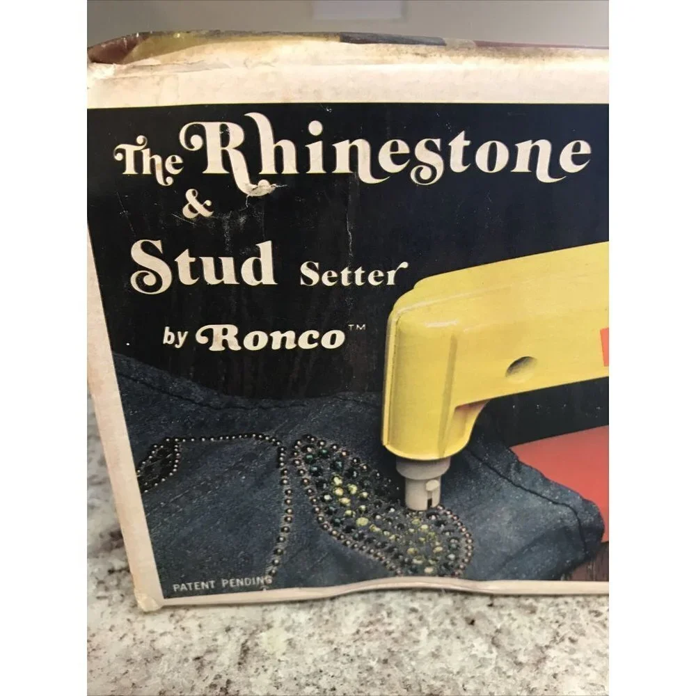 Vintage 1974 Ronco The Rhinestone & Stud Setter Bedazzler Three Punches READ